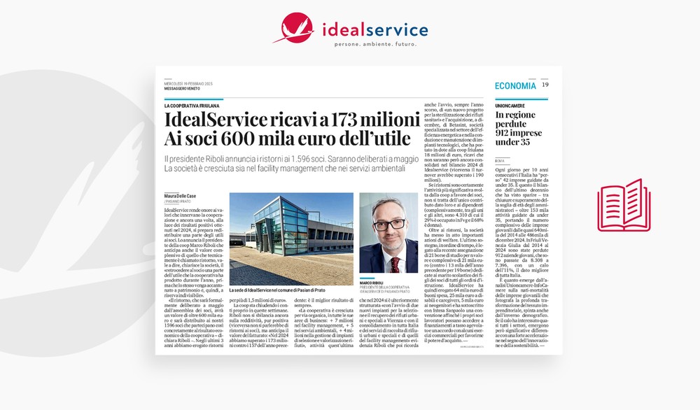 Rassegna stampa – Grandi traguardi per Idealservice!